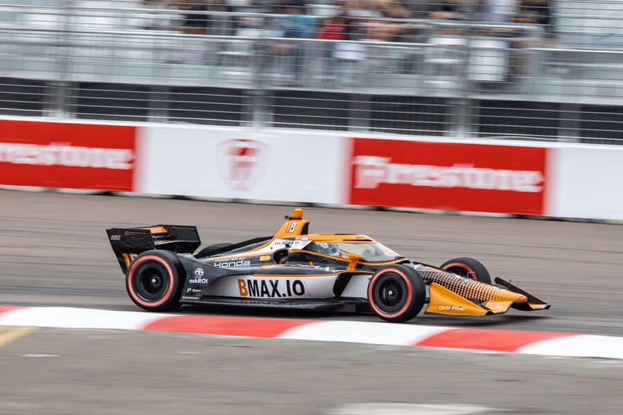 Romain Grosjean In Turn 1 At St Pete