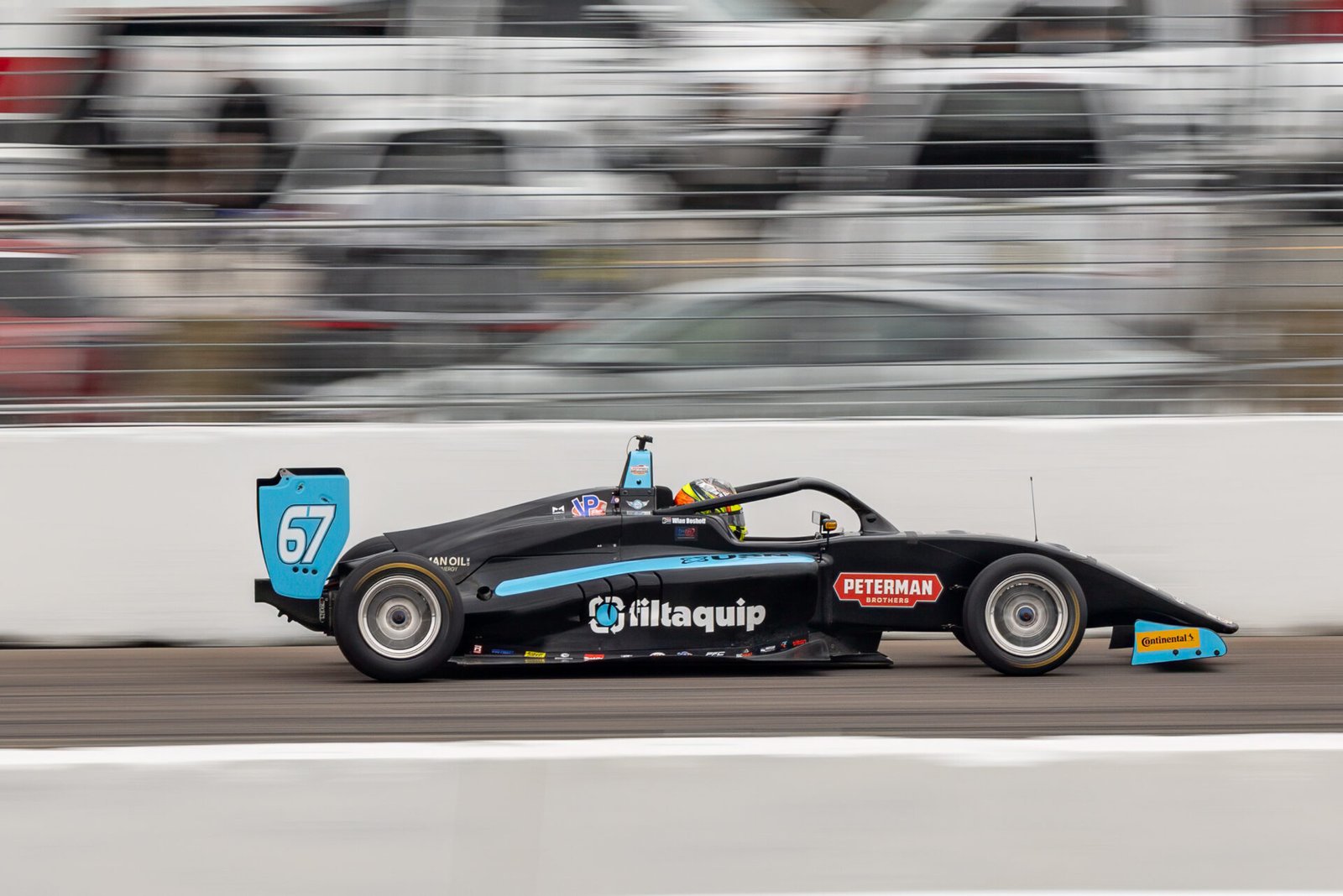 Wian Boshoff Drives 67 Car From Sfhr Team On Main Straight At St Pete