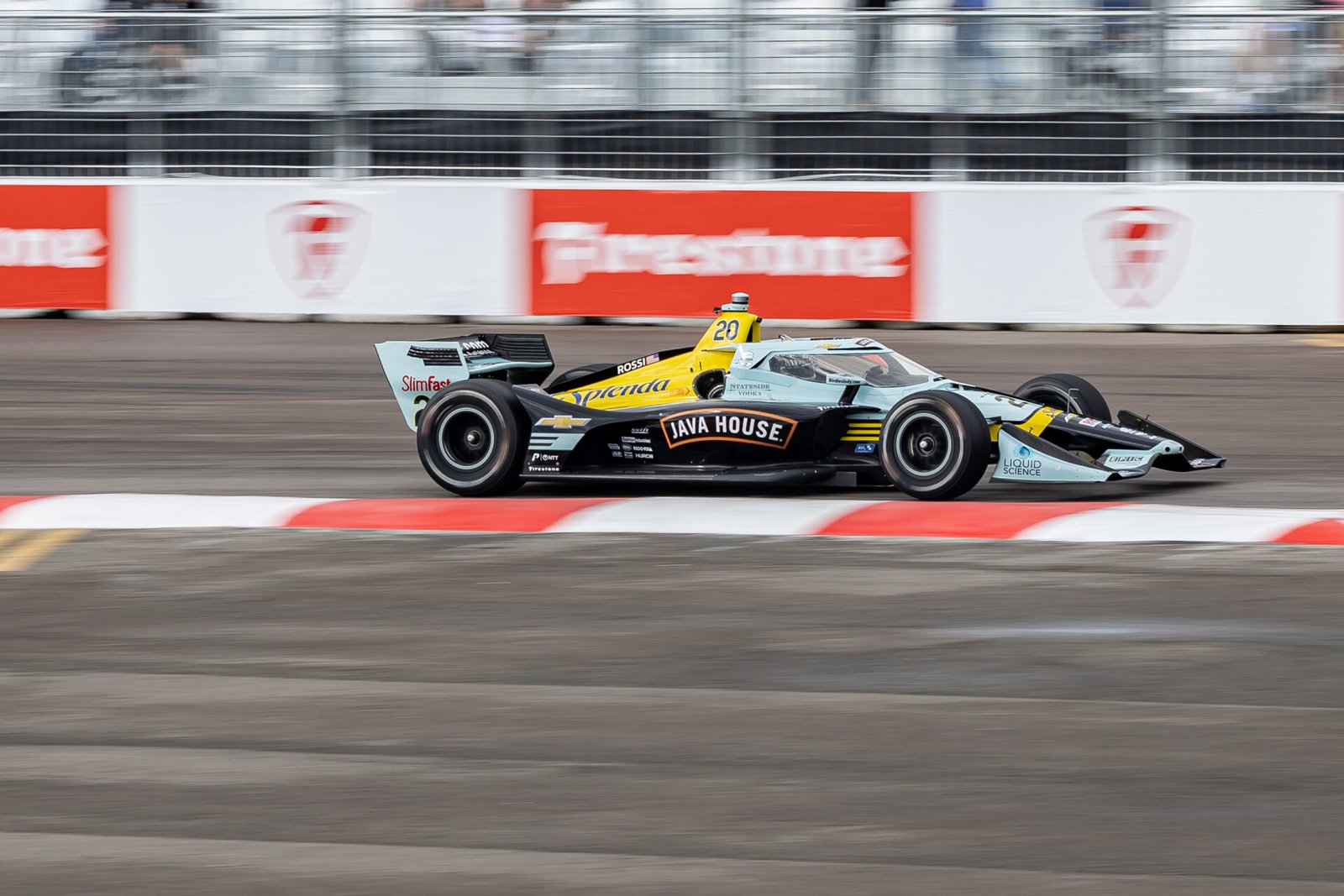 Alexander Rossi Exits Turn 1 At St Pete