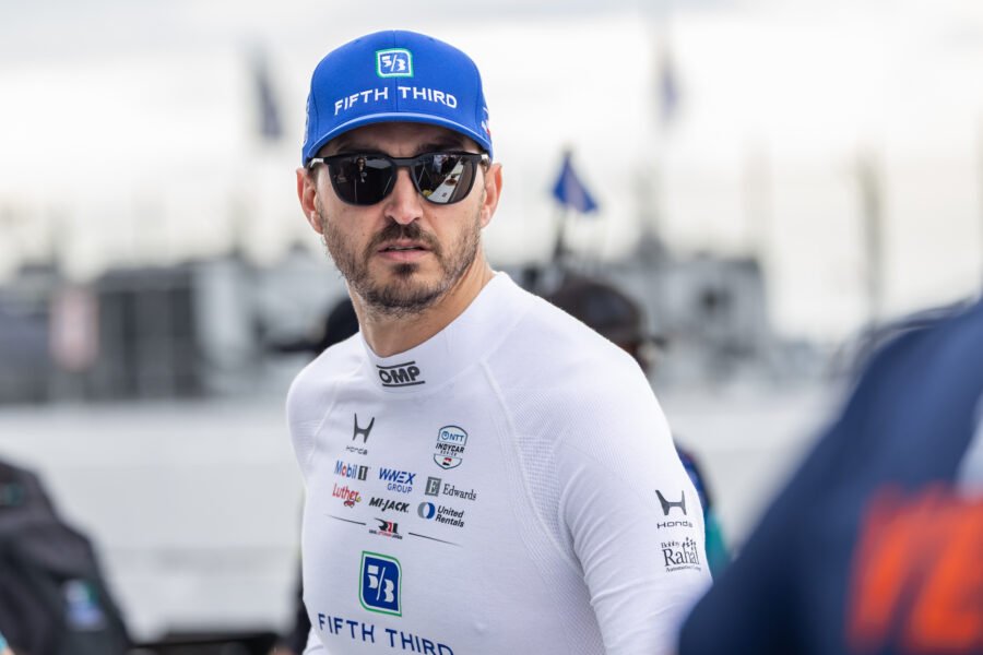 Graham Rahal On Pit Lane At St Pete