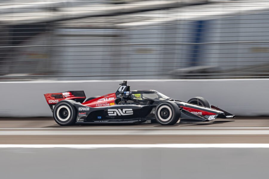 Mick Schumacher On Main Straight At St Pete