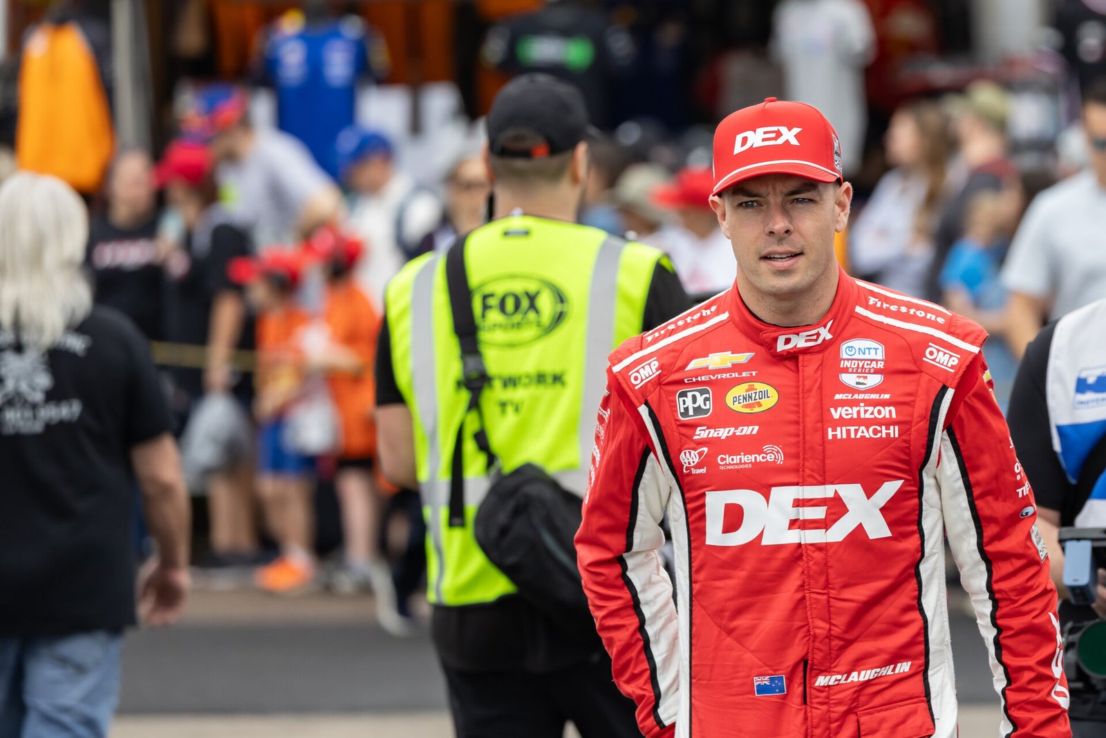 Scott Mclaughlin Heading Toward Pit Lane At St Pete