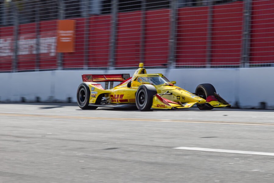 Alex Palou Cruises Toward Turn 4 Near End At St Pete