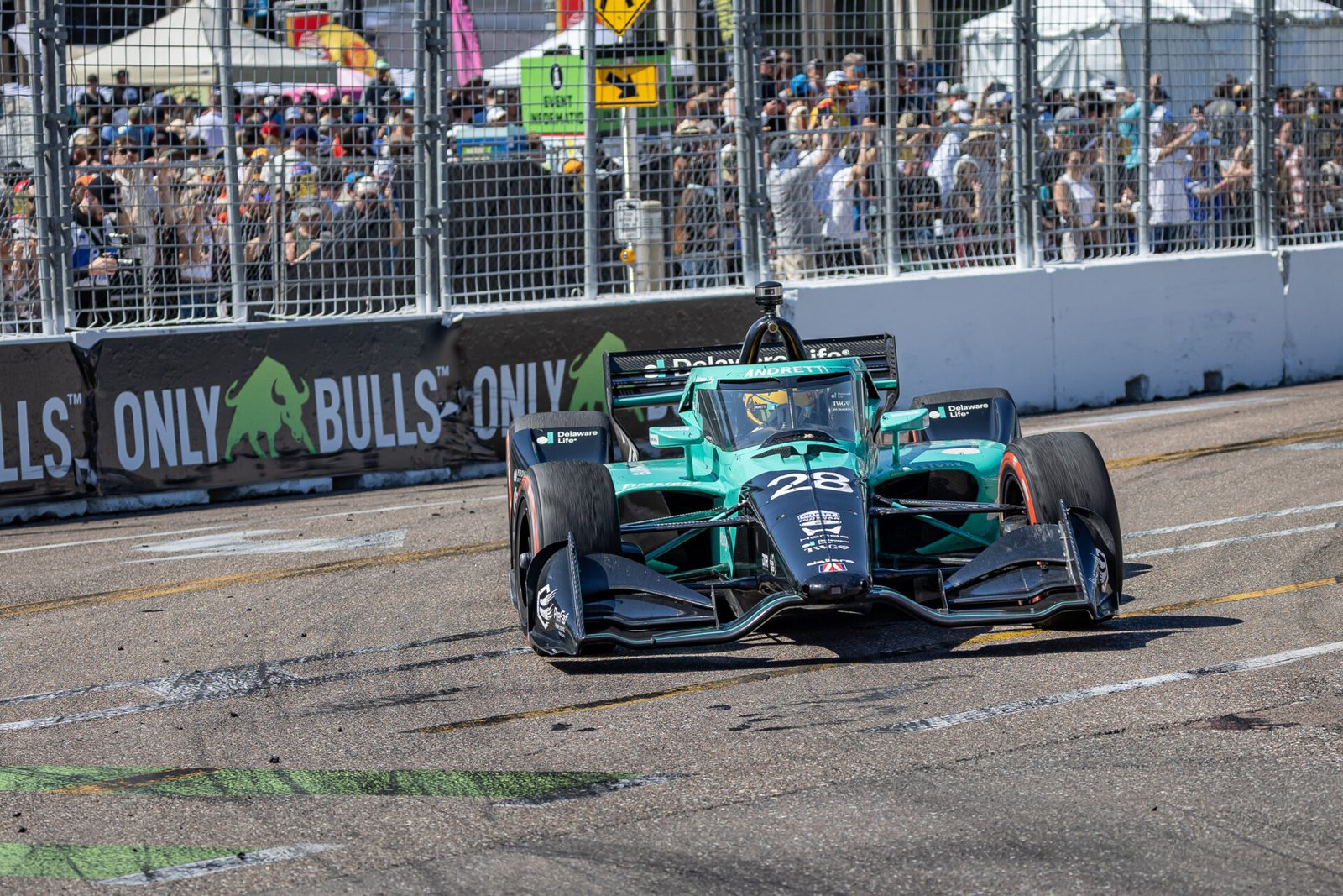 Marcus Ericsson Enters Turn 10 At St Pete
