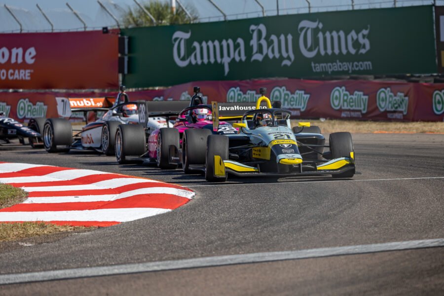 Nikita Johnson Leads Indy Nxt Field Through Turn 14 At St Pete