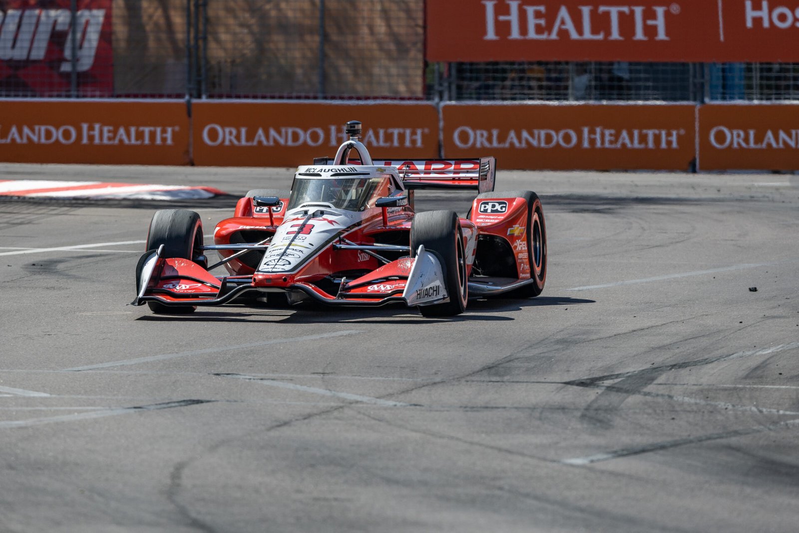 Scott Mclaughlin Exits Turn 4 At St Pete