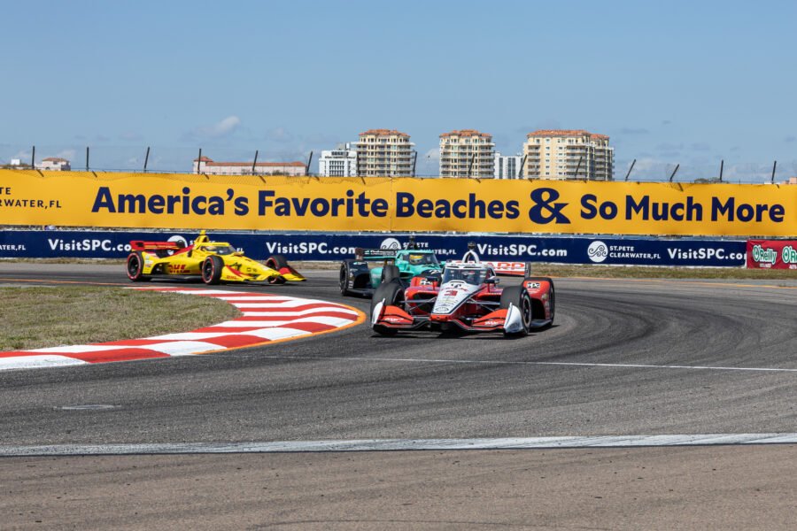 Scott Mclaughlin Leads Field Through Turn 14 At St Pete