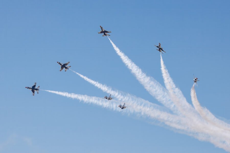Air Force Thunderbirds Team Burst