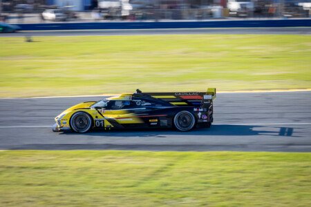 01 Chip Ganassi Racing Cadillac Exiting the International Horseshoe at Daytona International Speedway - 2024 01 Chip Ganassi Racing Cadillac Exiting International Horseshoe