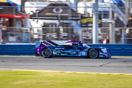 18 Era Motorsport Oreca Entering the International Horseshoe at Daytona International Speedway - 2024 18 Era Motorsport Oreca Entering International Horseshoe At Rday