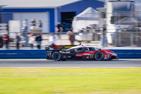 31 Whelan Engineering Cadillac Entering the International Horseshoe at Daytona International Speedway - 2024