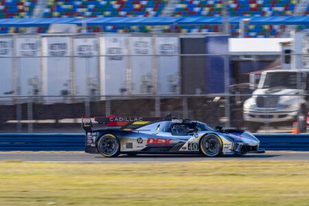 40 Wayne Taylor Racing Cadillac Entering the International Horseshoe at Daytona International Speedway - 2025 40 Wayne Taylor Racing Cadillac Entering International Horseshoe