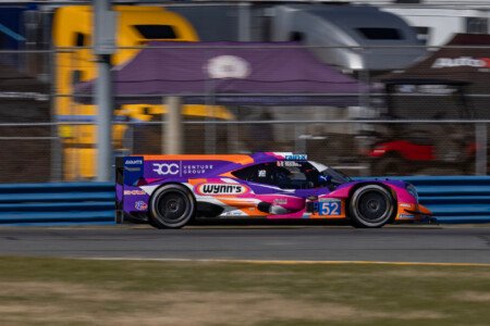 52 PR1 Mathiasen Motorsports Oreca Heading Toward the International Horseshoe at Daytona International Speedway - 2025 52 Pr1 Mathiasen Motorsports Oreca Heading Toward International