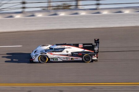 93 Meyer Shank Acura Exiting Turn 2 at Daytona International Speedway - 2025 93 Meyer Shank Acura Exiting Turn 2 At Daytona International Spe