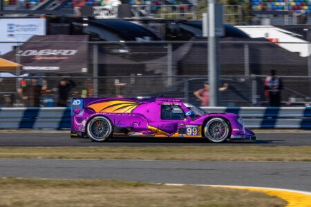 99 AO Racing Oreca Heading Toward the International Horseshoe at Daytona International Speedway - 2025 99 Ao Racing Oreca Heading Toward International Horseshoe At Day