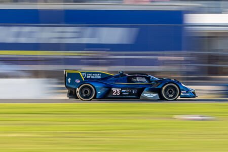 23 Team Thor Valkyrie Aston Martin Heading Toward the International Horseshoe at Daytona International Speedway - 2026