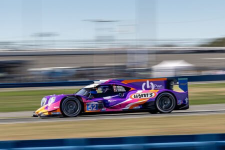52 Bryan Herta Autosport LMP2 Heading Toward the West Horseshoe at Daytona International Speedway - 2026
