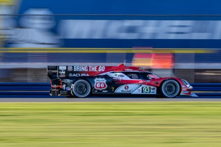 93 Meyer Shank Acura Heading Toward the International Horseshoe at Daytona International Speedway - 2026